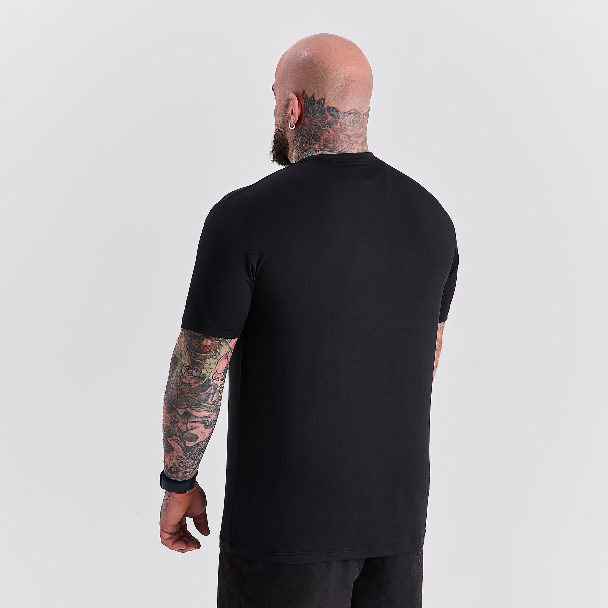 Load image into Gallery viewer, Black Active Crew Neck