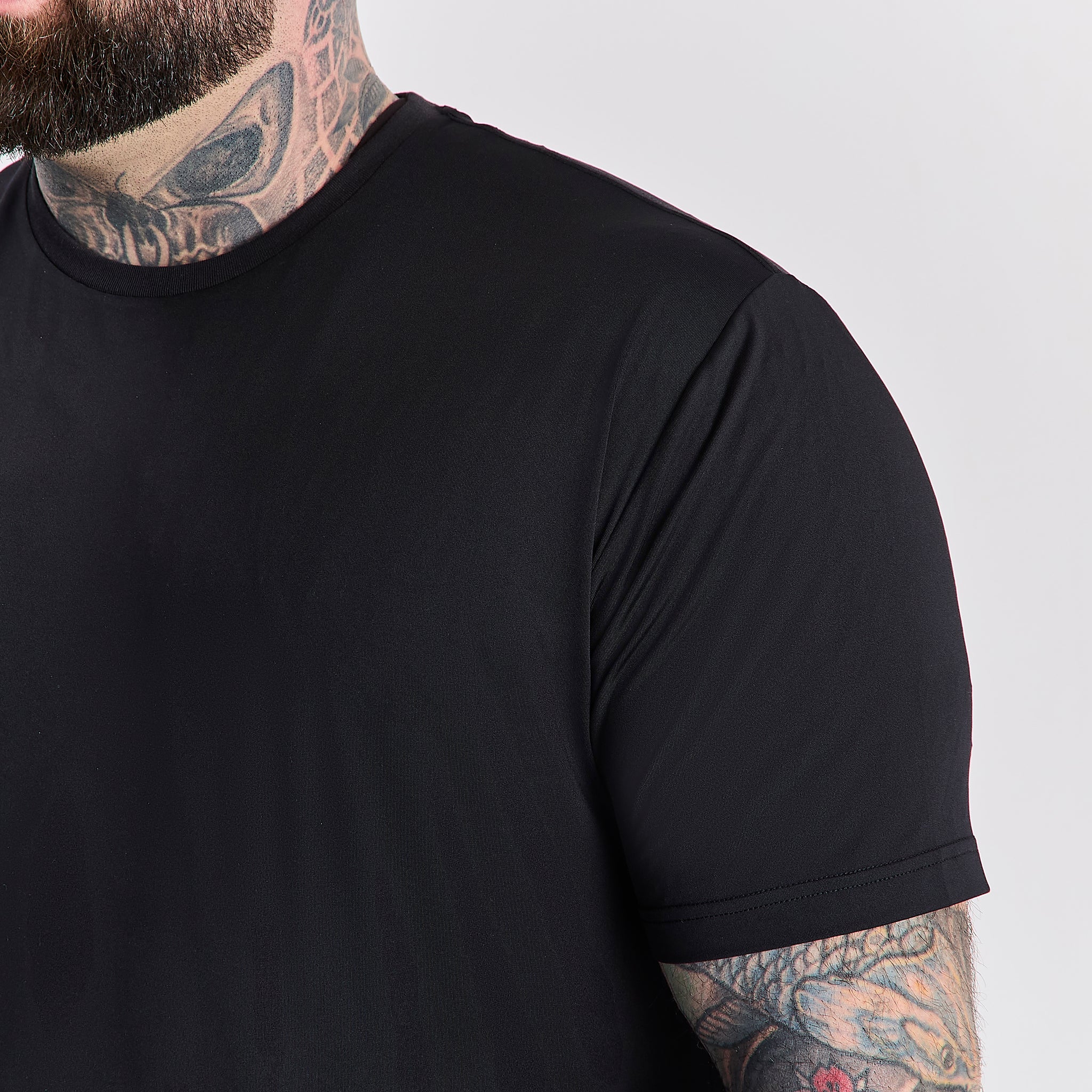 Load image into Gallery viewer, Black Active Crew Neck