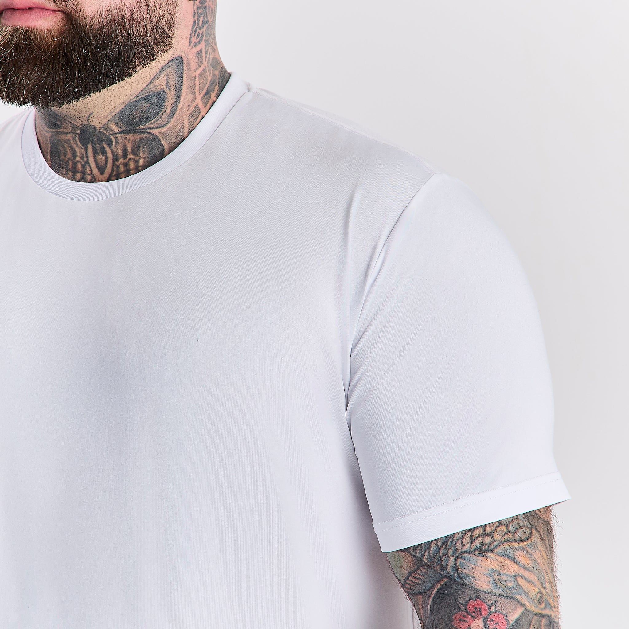 Load image into Gallery viewer, White Active Crew Neck