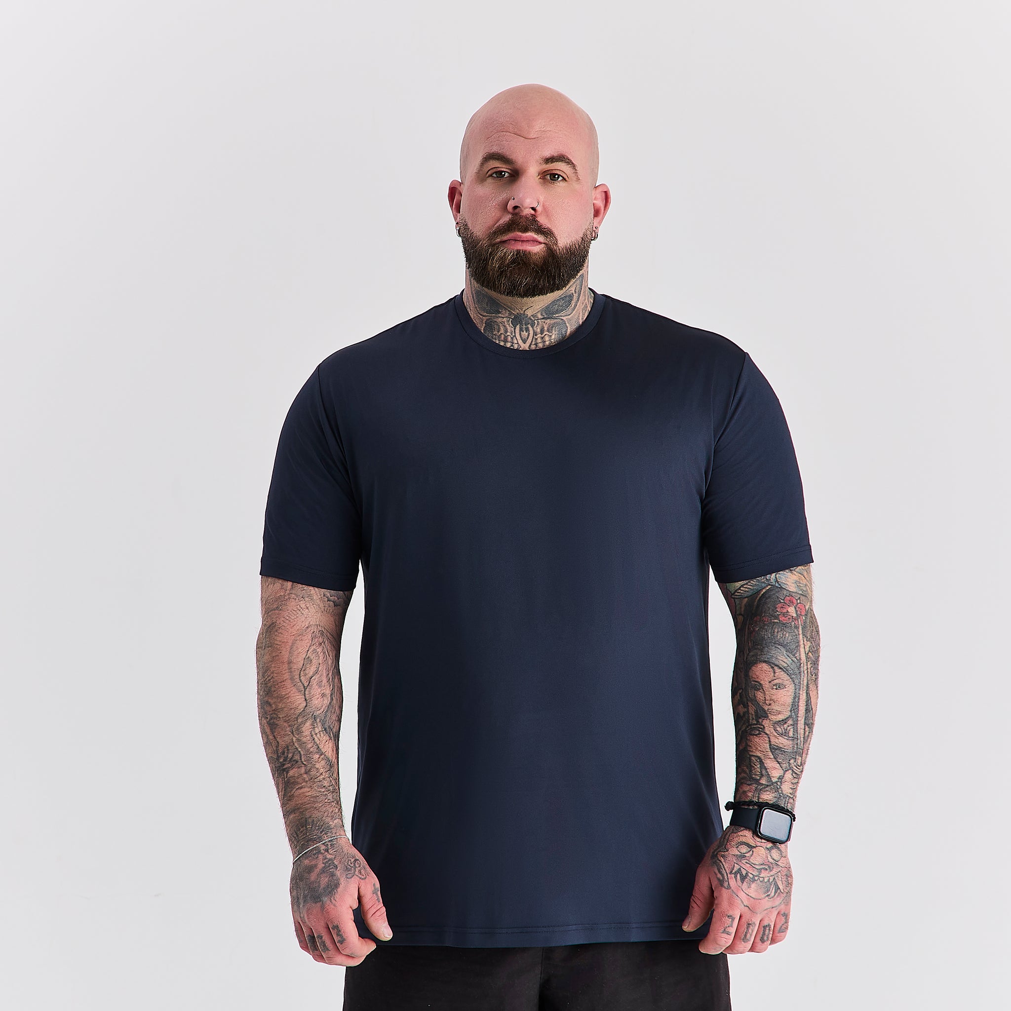 Load image into Gallery viewer, Navy Active Crew Neck