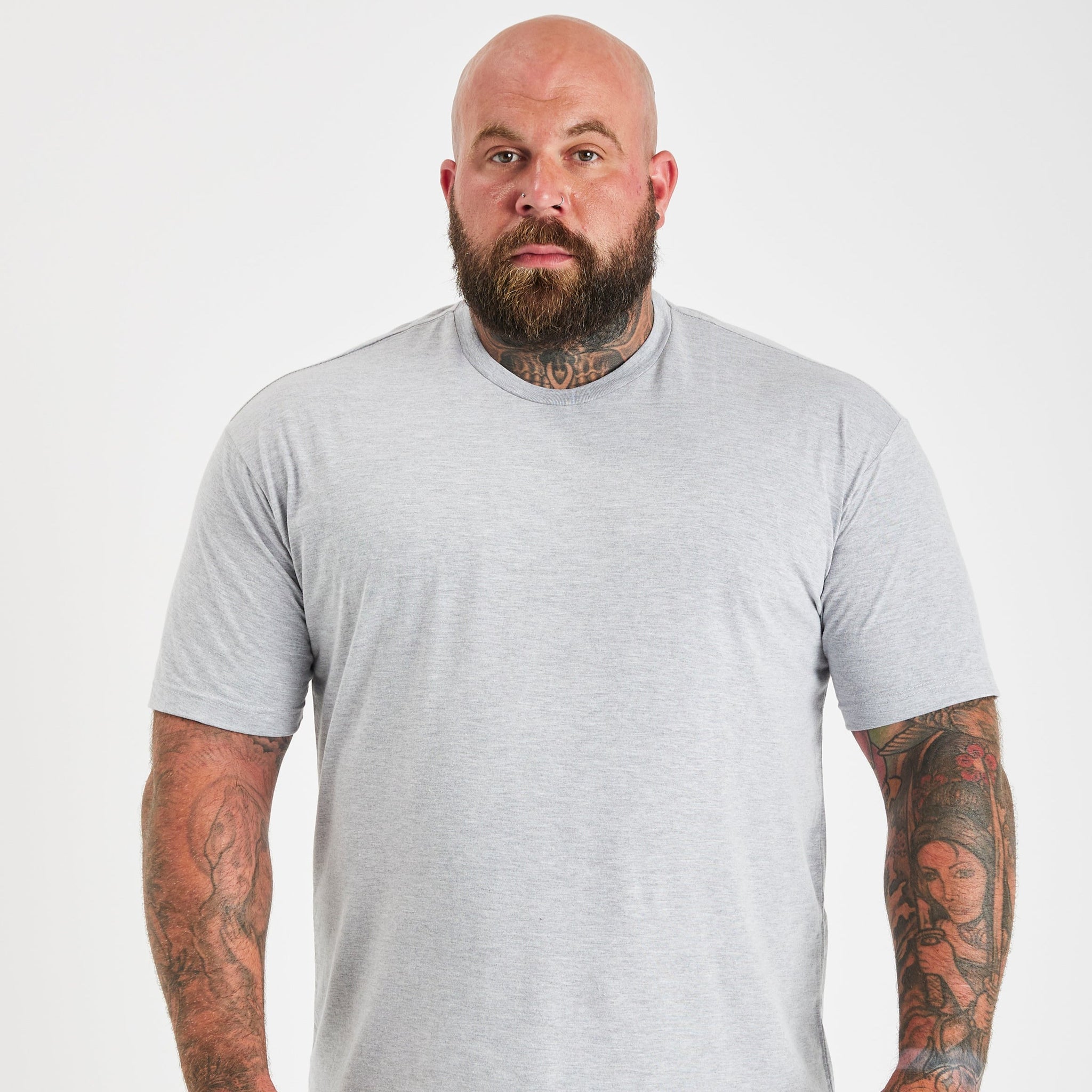 Load image into Gallery viewer, Tall Heather Grey Crew Neck