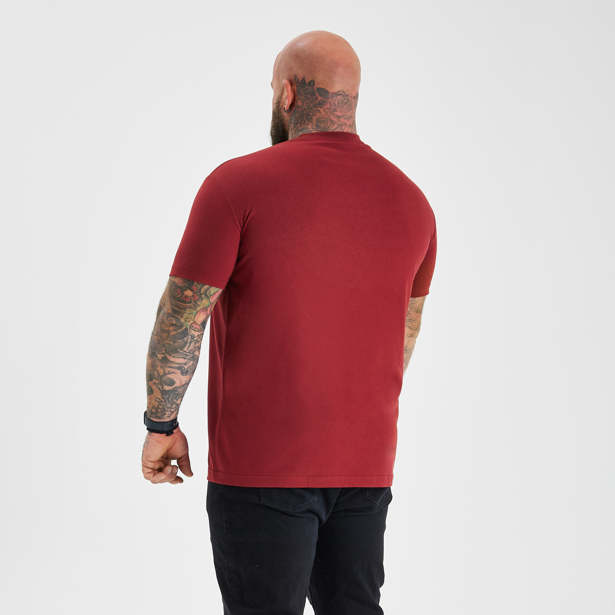 Load image into Gallery viewer, Burgundy Crew Neck