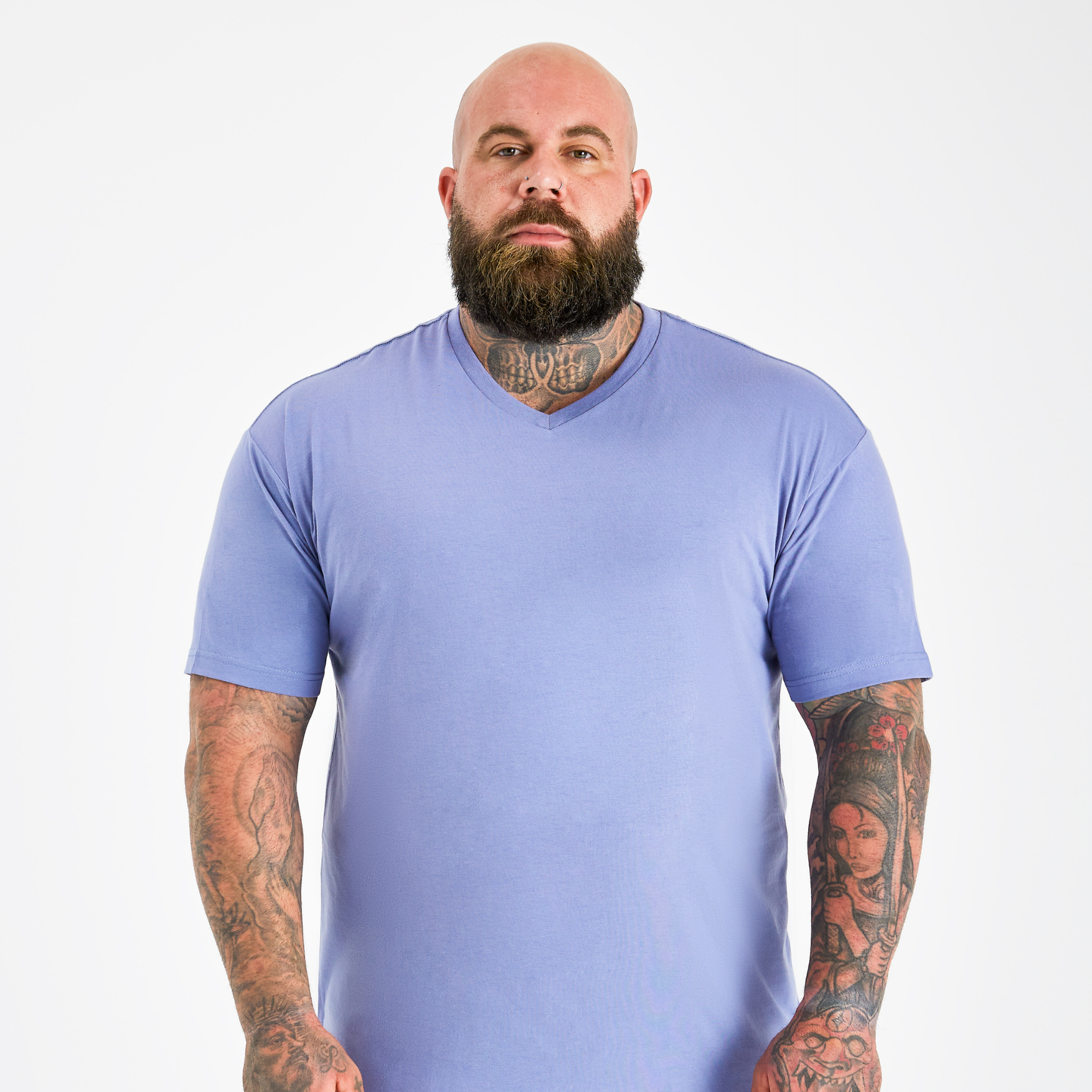 Load image into Gallery viewer, Steel Blue V-Neck