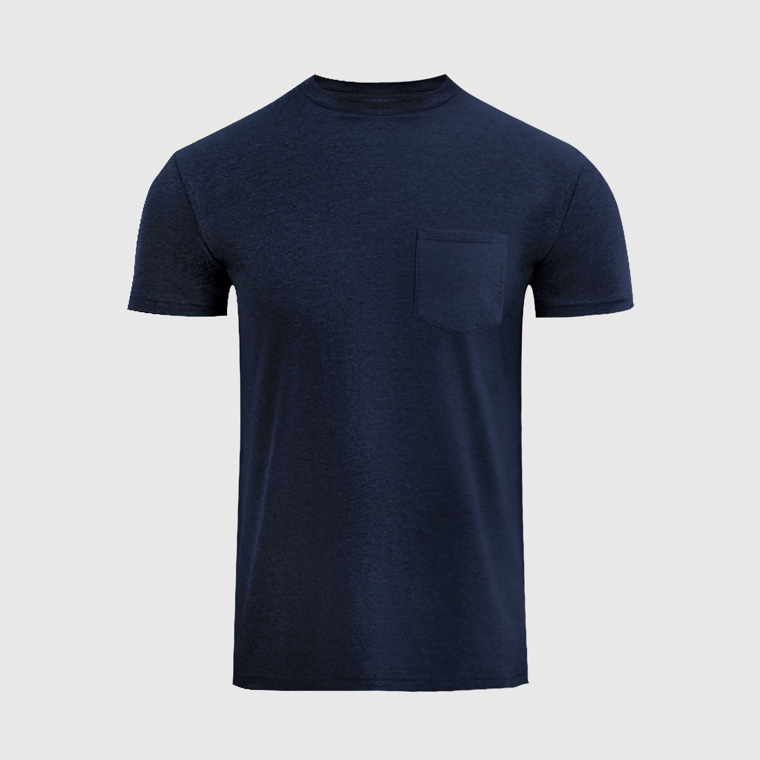 Load image into Gallery viewer, Navy Pocket Crew Neck
