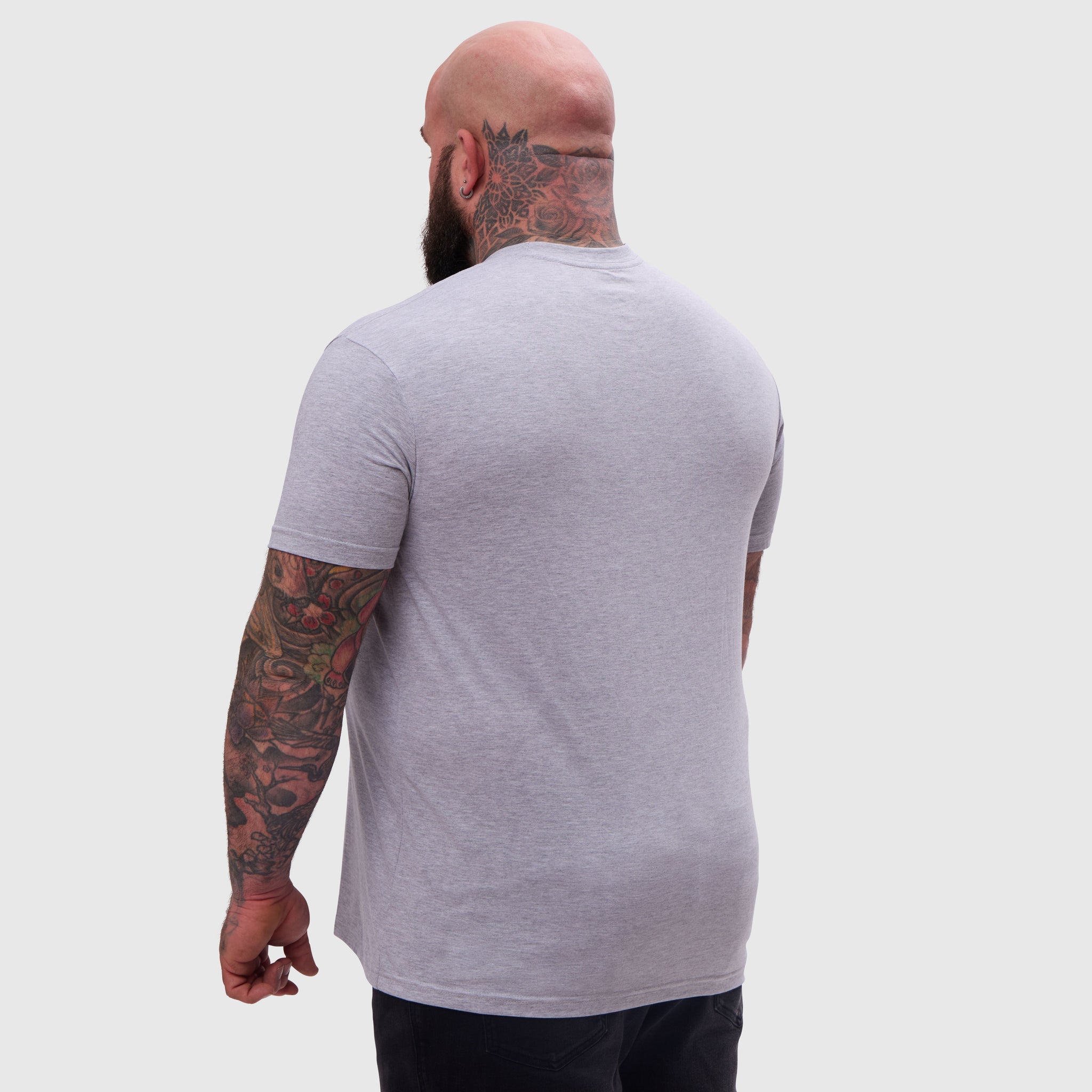 Load image into Gallery viewer, Heather Grey Pocket Crew Neck
