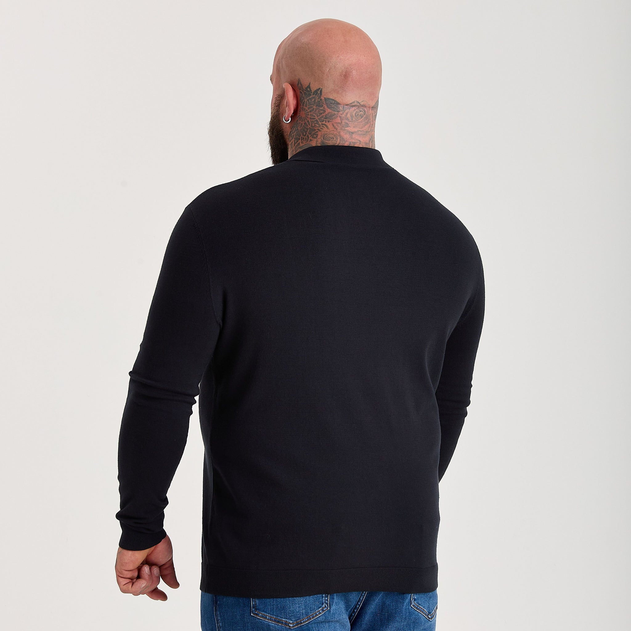 Load image into Gallery viewer, All Black Dress Polo Long Sleeve 3-Pack
