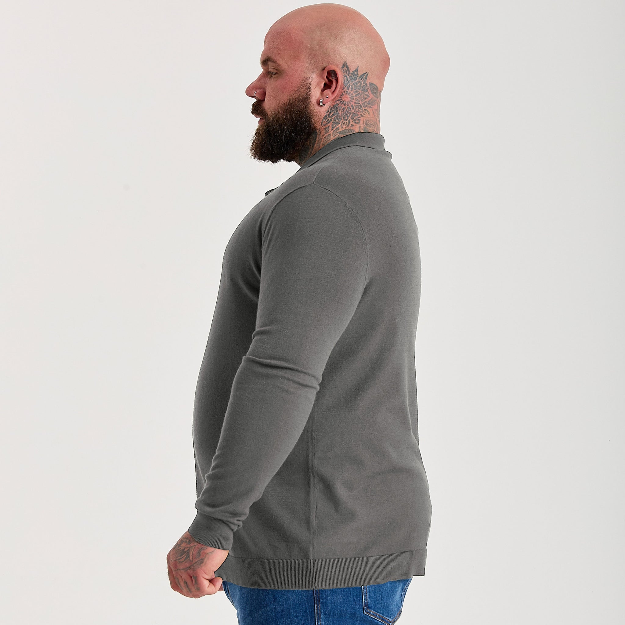 Load image into Gallery viewer, Carbon Dress Polo Long Sleeve
